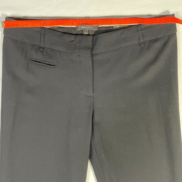 BCBG Christine Wide Leg Trousers Size 10 Black Wool Blend Lightweight Flowy - Picture 8 of 16
